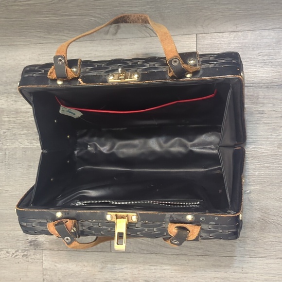 Vintage 1960 Forsum Hong Kong Woven Square Handbag - Picture 8 of 13